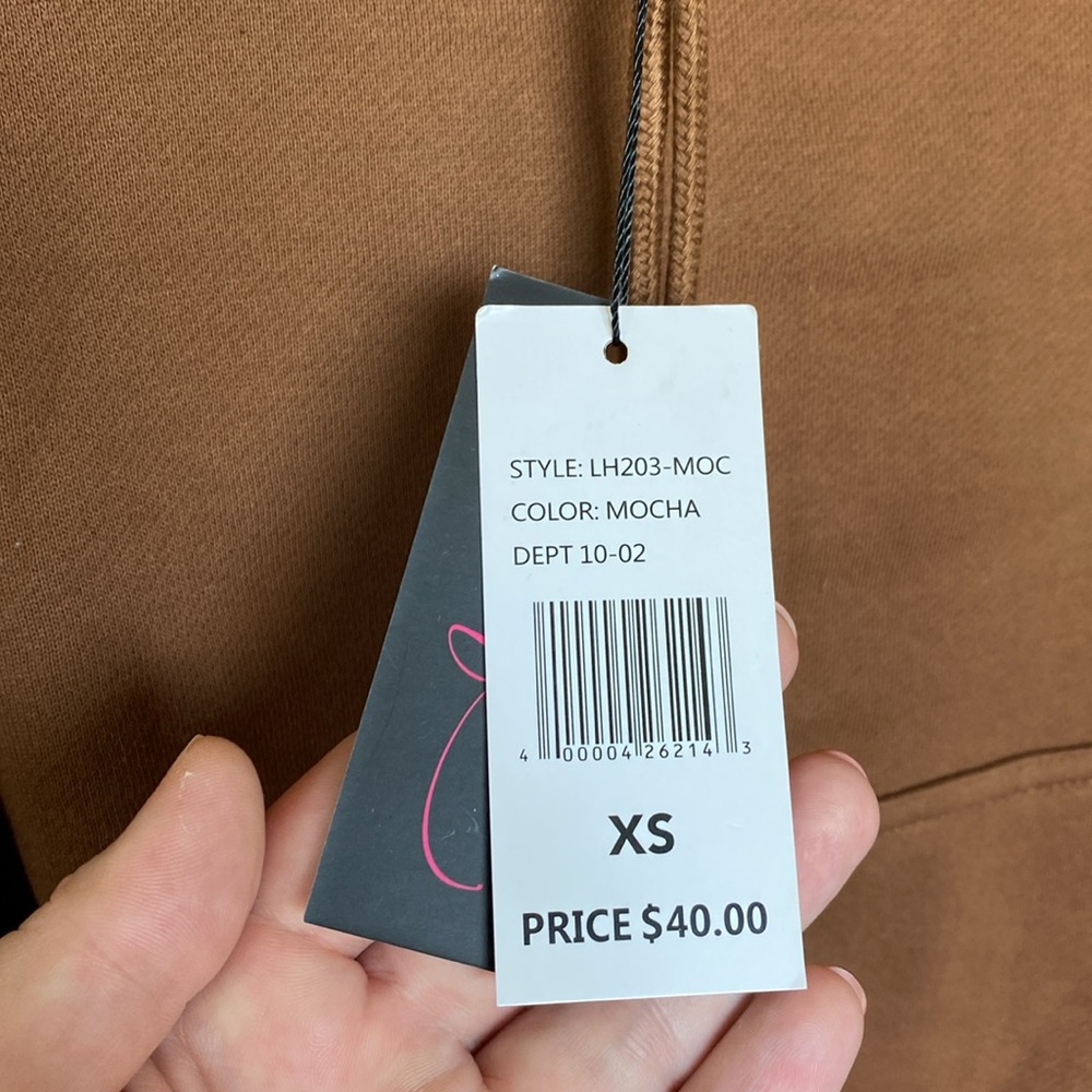 Allure Luxe Brown Hoodie Sweatshirt - Picture 4 of 5